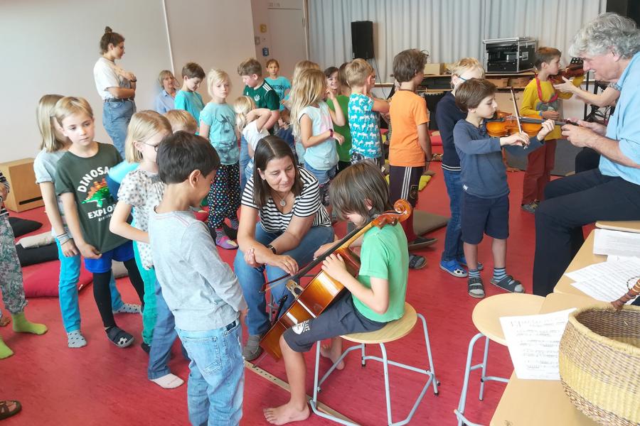 Instrumentenvorstellung Geige, Bratsche und Violoncello