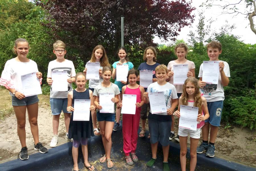 14 neue Schulsanitäter ausgebildet