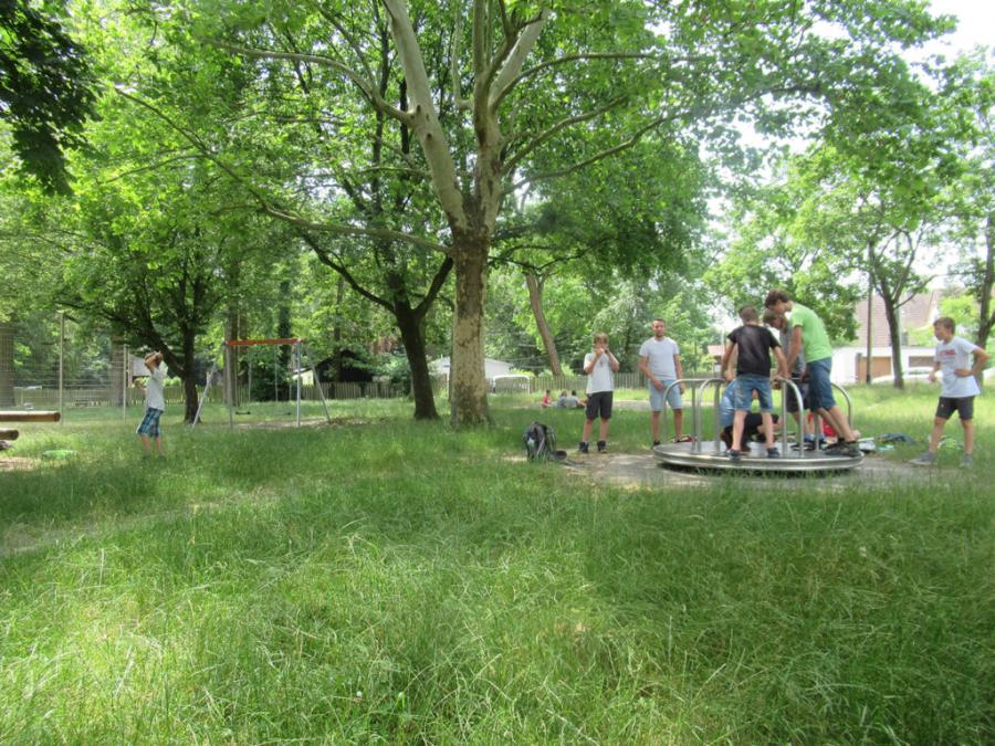 Mondsteine im Kletterpark