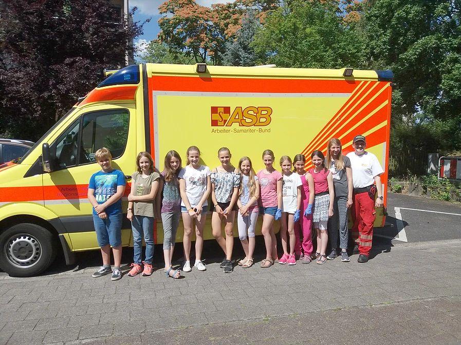 Am Mittwoch war ein ganz besonderer Tag für die Schulsanitäter